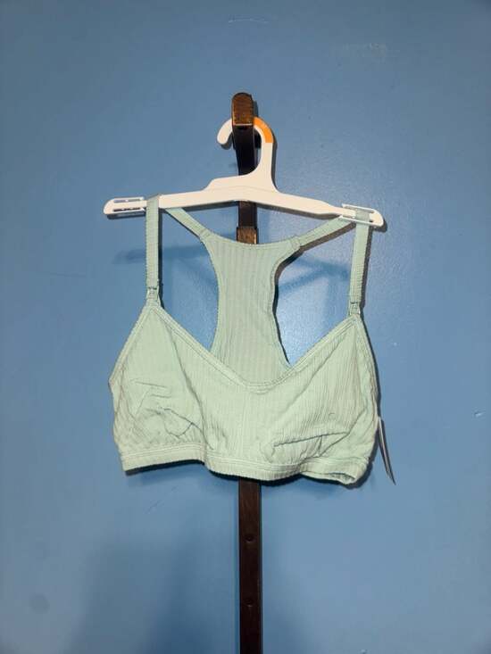 Auden Other - Auden Women's Unlined Ribbed Racerback Nursing Bralette - Mint Green